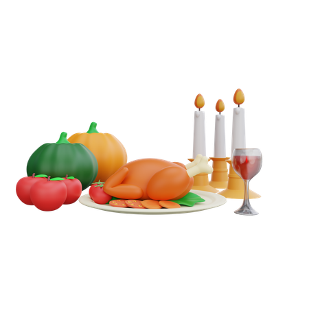 Happy Thanksgiving  3D Icon
