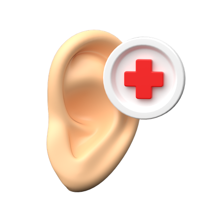 Hearing  3D Icon