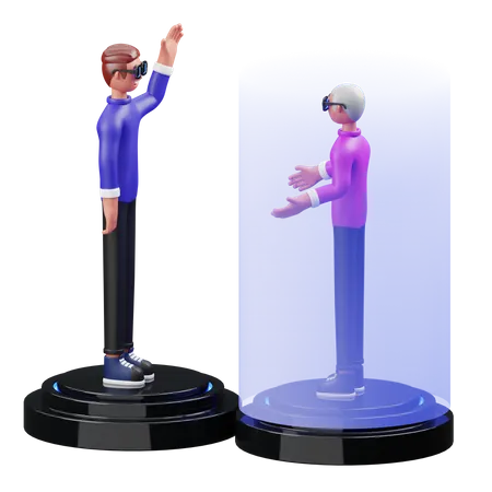 Holograma  3D Illustration