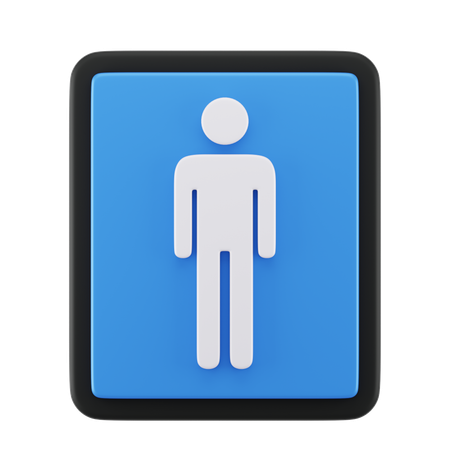 Signe d'hommes  3D Icon