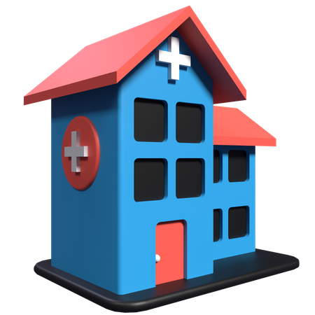 Hospital  3D Illustration
