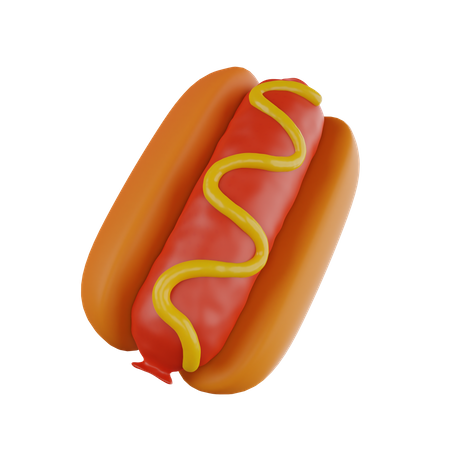 Hotdog  3D Icon