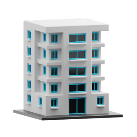 Hotel building  3D Icon