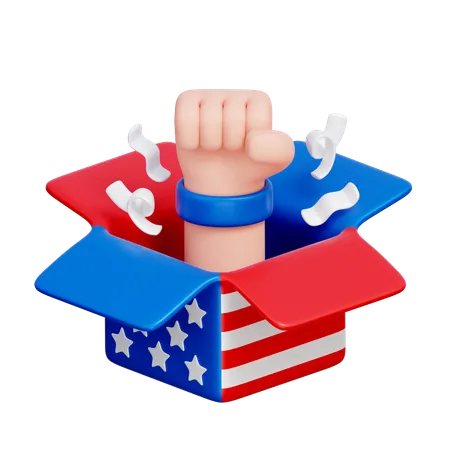 Independence Day  3D Icon
