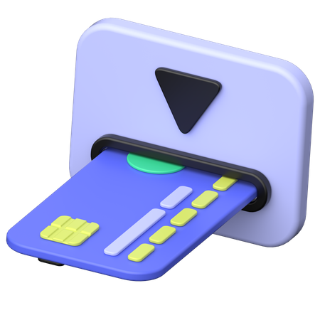 Insert Card  3D Icon