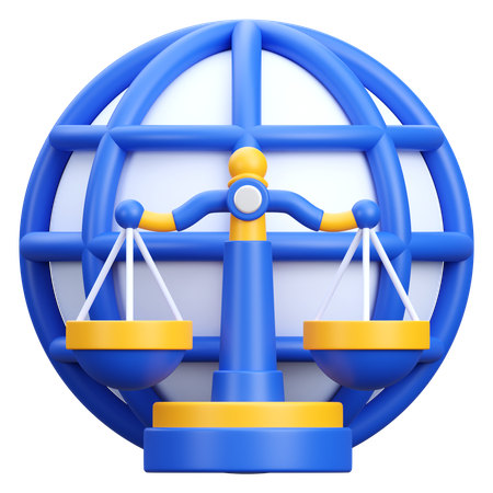국제법  3D Icon
