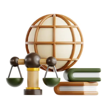 International Law  3D Icon