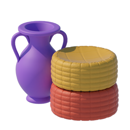Islamic Pot  3D Icon