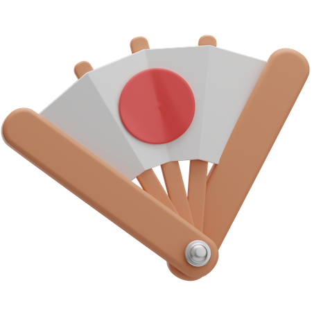 Japanese Fan  3D Icon