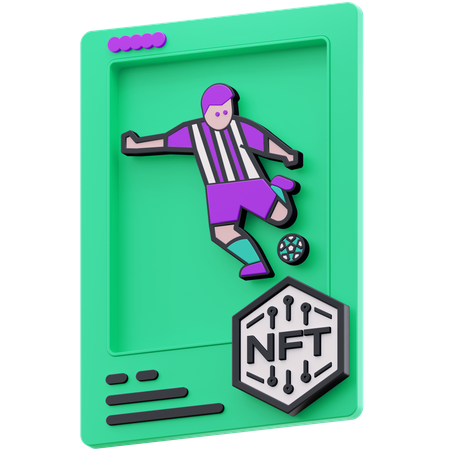 Jogador de futebol  3D Illustration