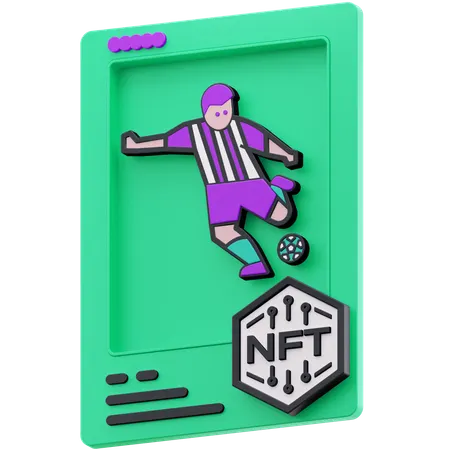 Jogador de futebol  3D Illustration