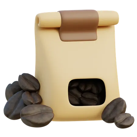 Kaffeebohnenbeutel  3D Icon