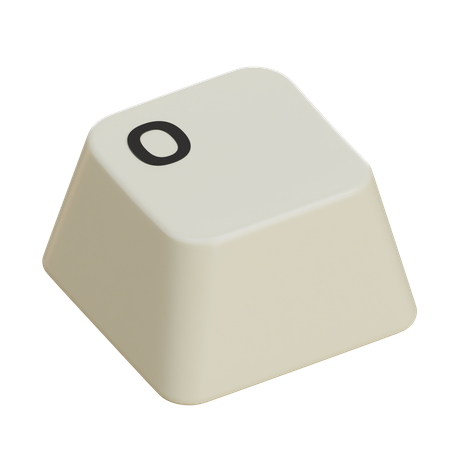 Keycaps O  3D Icon