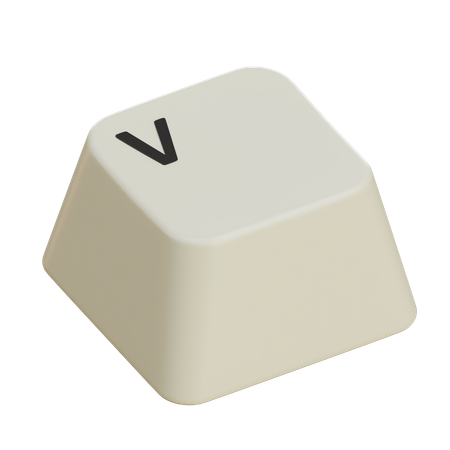Keycaps V  3D Icon