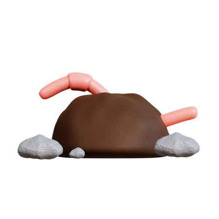 Kompostwurm  3D Icon