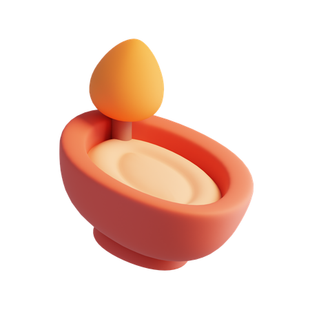 Lamparina a óleo  3D Icon