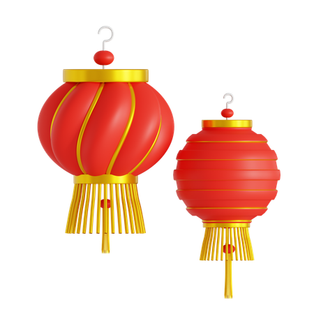 Lanterna chinesa  3D Icon