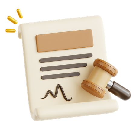 Legal Paper  3D Icon