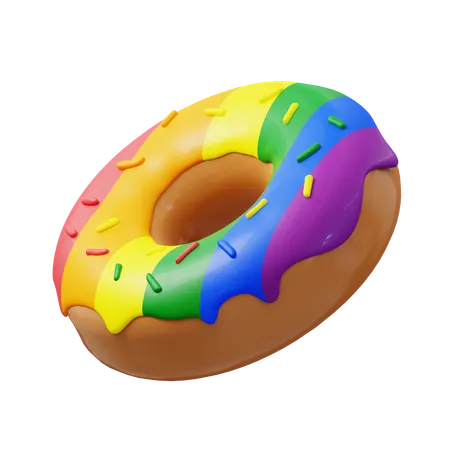 Lgbtq Donut 3D Icon