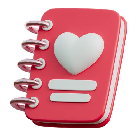 Liebesbuch  3D Icon