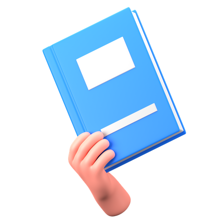 Main tenant un livre  3D Icon