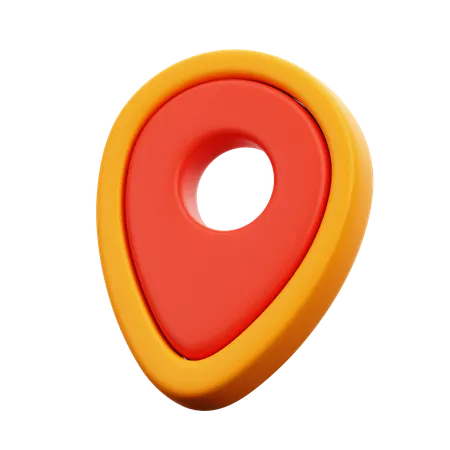 Localização do pino  3D Icon