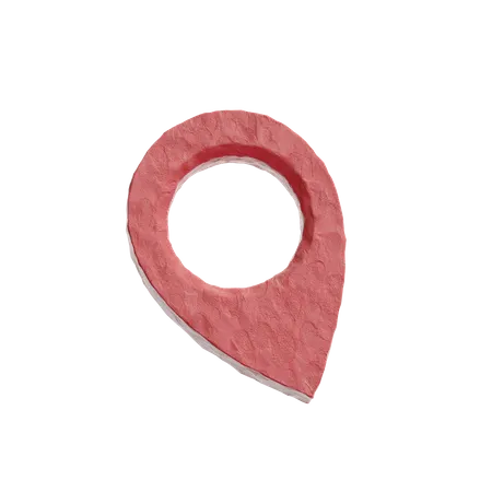 Location Pin  3D Logo