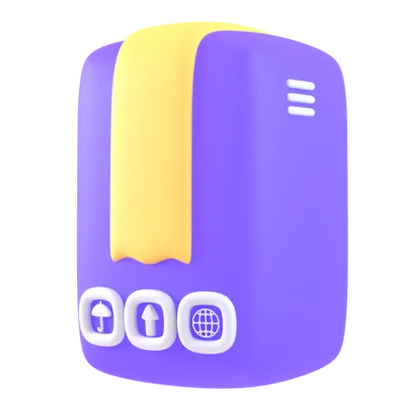 긴 상자  3D Icon