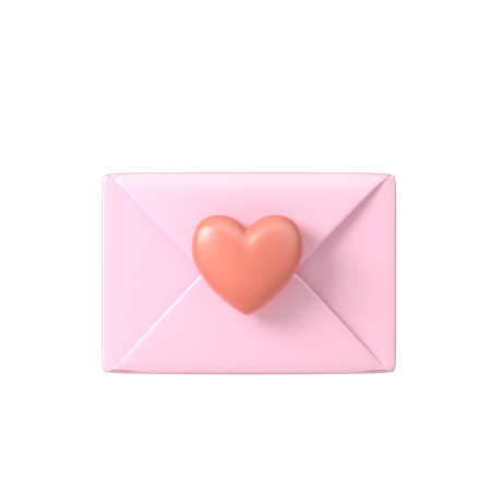 Love Mail  3D Illustration