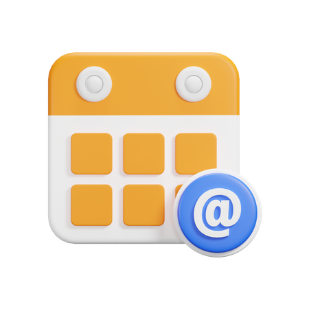 메일 달력  3D Icon