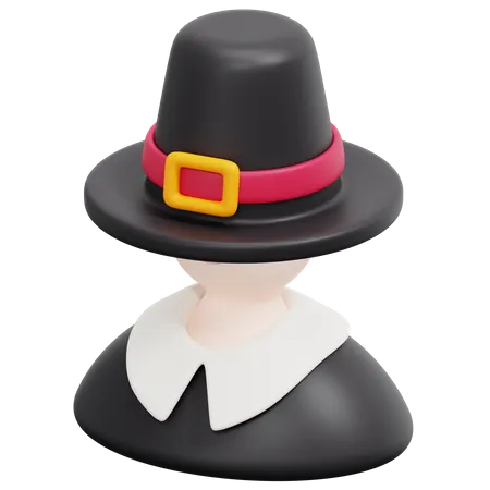 Male Pilgrimage  3D Icon