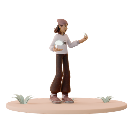 Man with Puzzle Piece Brain  3D Icon