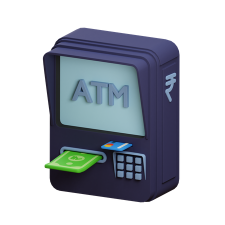 Máquina bancária  3D Illustration