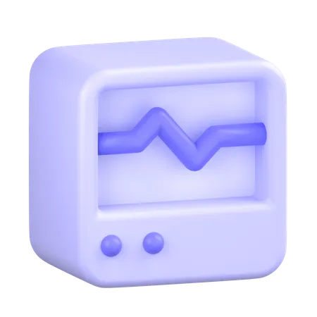 Máquina de frequência cardíaca  3D Icon
