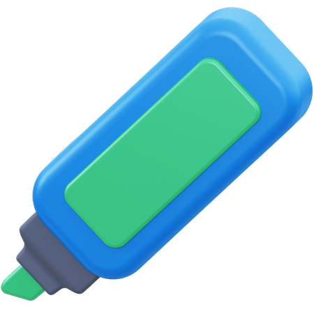 Marcador  3D Illustration