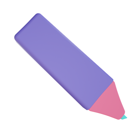 Marcador  3D Illustration