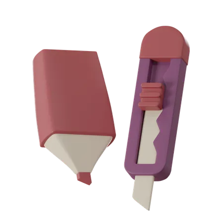 Marker And Cutter  3D Icon