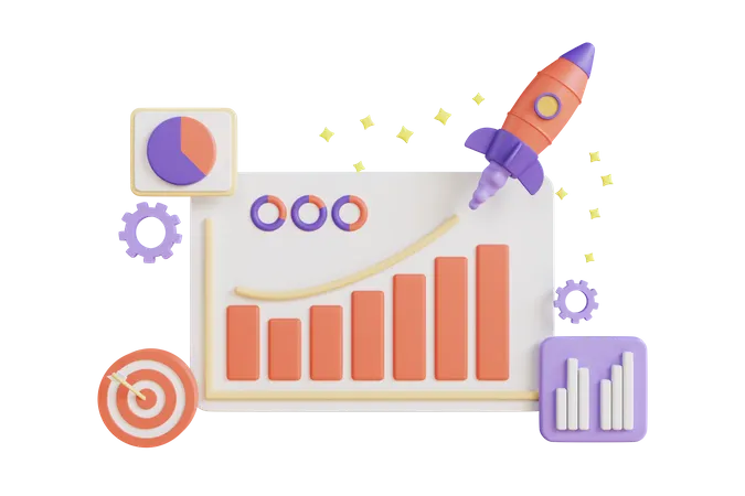 Marketing Strategy  3D Illustration