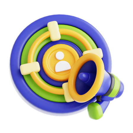 Marketing Target  3D Icon