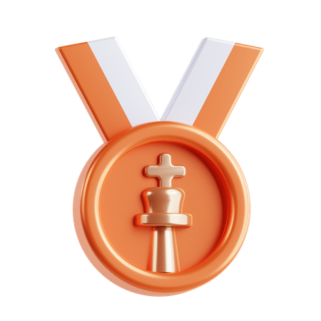Medalha de xadrez  3D Icon