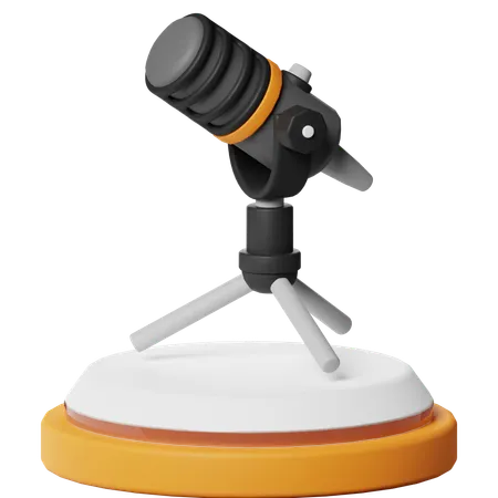Mic Podcast  3D Icon