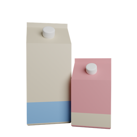 Milk box  3D Logo