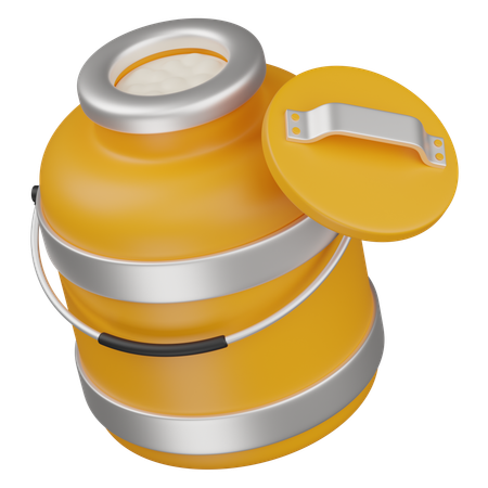 우유 용기  3D Icon