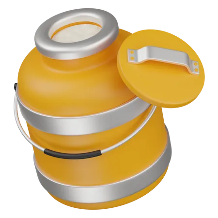 우유 용기  3D Icon