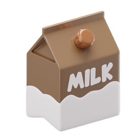 우유 패키지  3D Icon