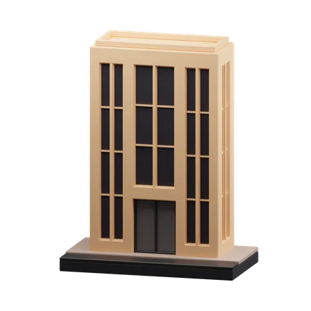 Modern Building  3D Icon