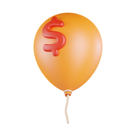 Money Ballon  3D Icon