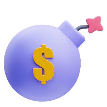 Money Bomb  3D Icon