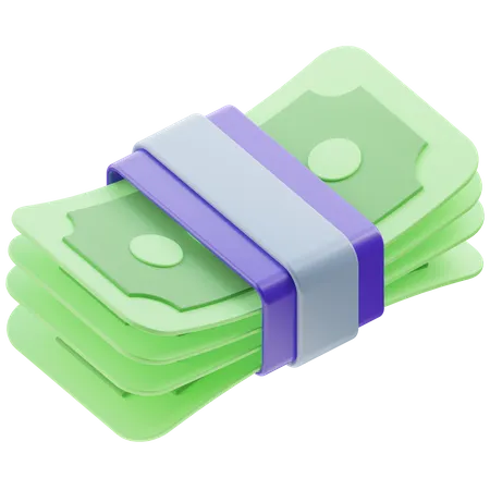 Money Bundle  3D Icon