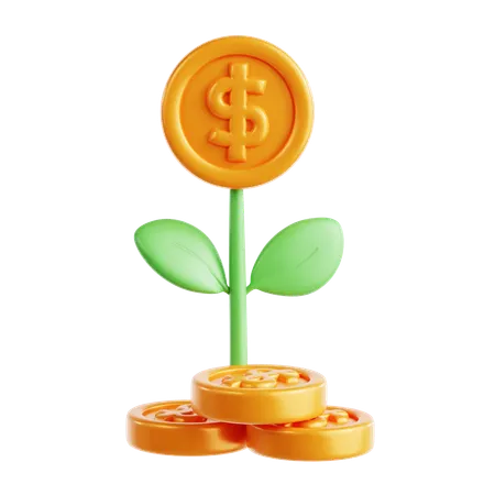 Money Plant  3D Icon